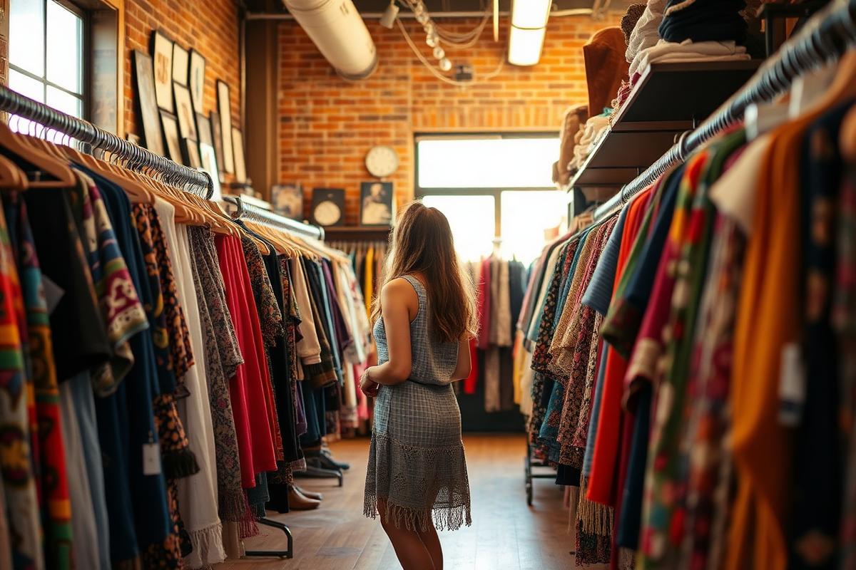 Thrift store scene in Austin