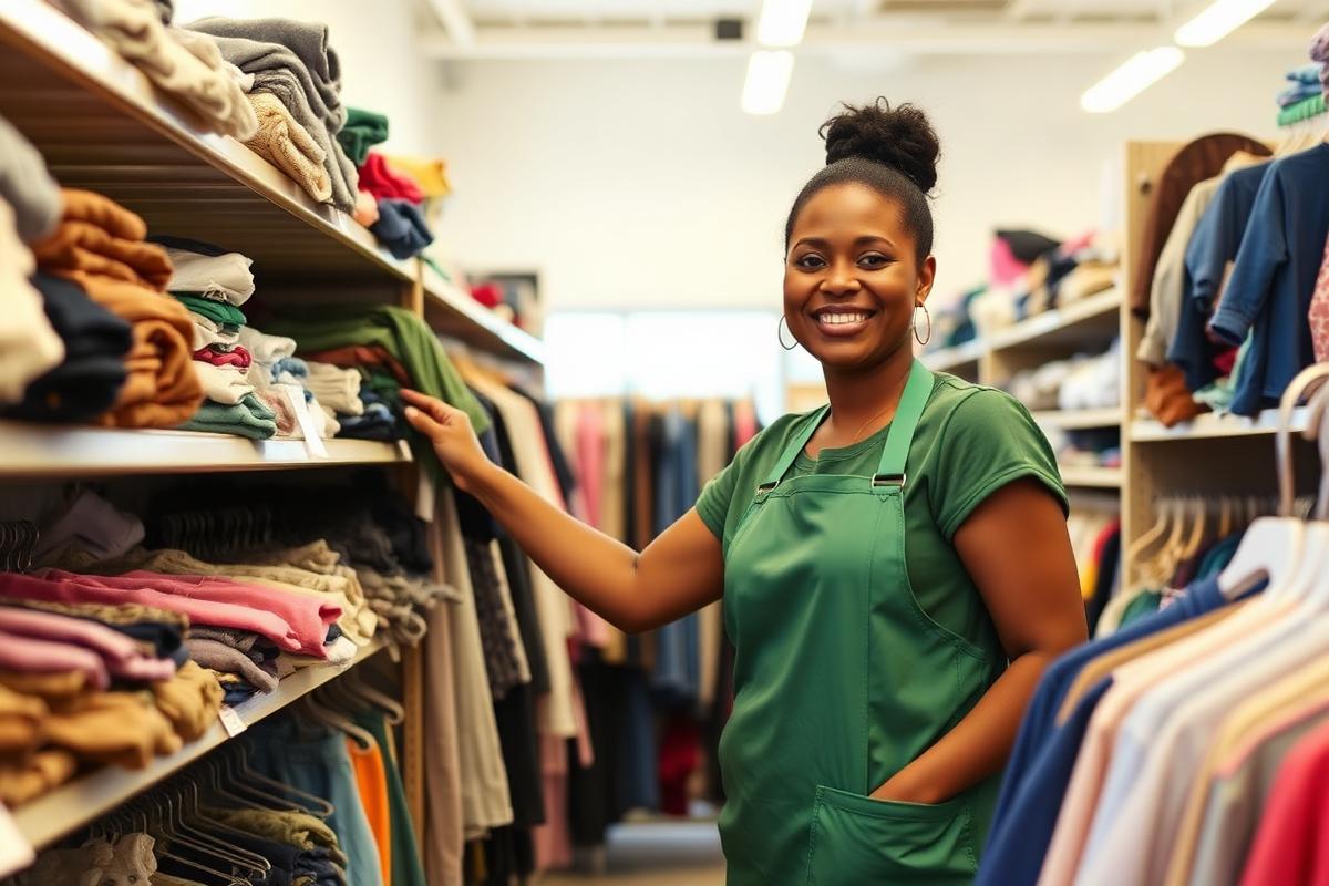 Thrift store scene in the US