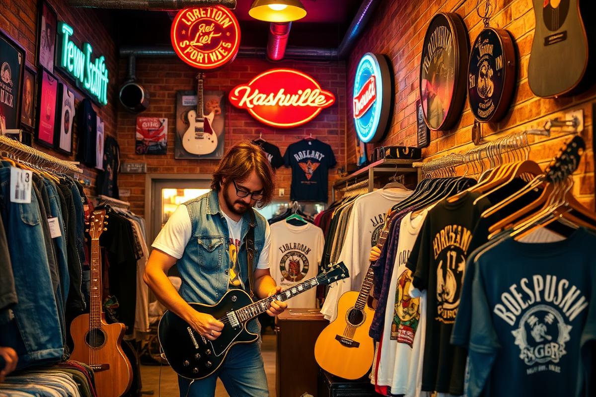 Thrift store scene in Nashville