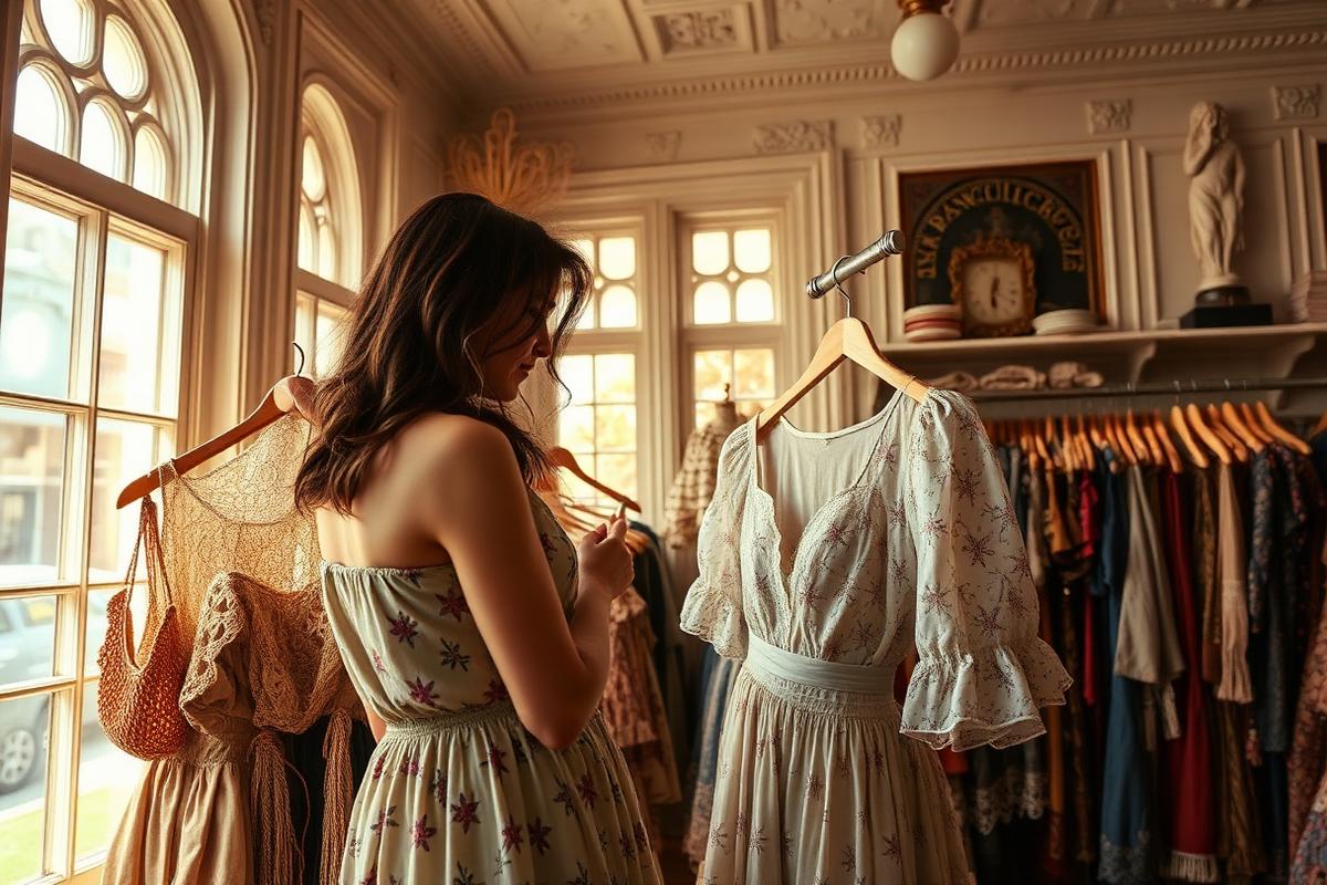Thrift store scene in San Francisco