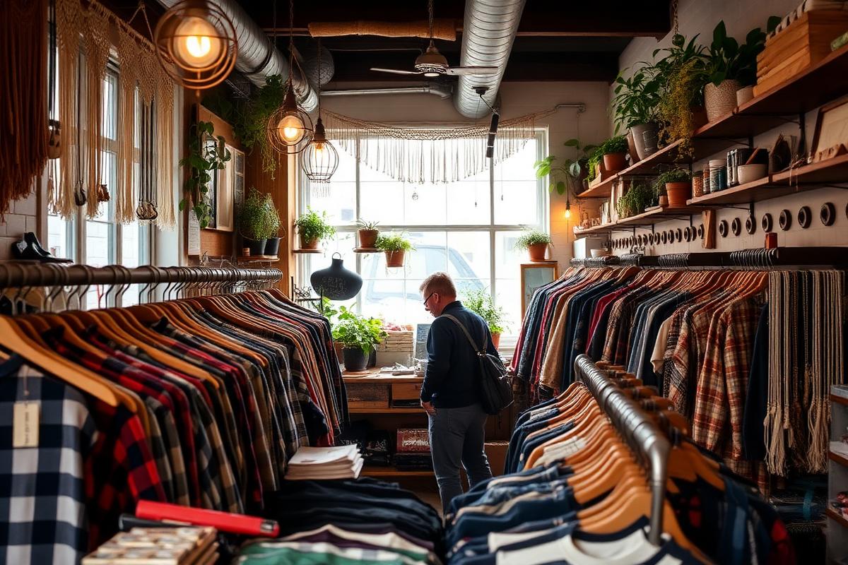 Thrift store scene in Portland